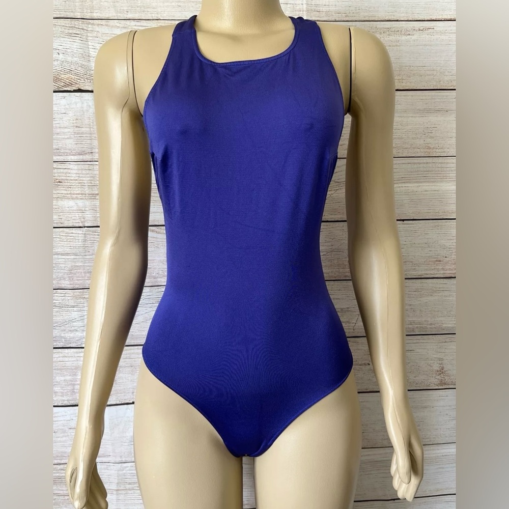 PRISM² LONDON Women Glowing Electric Blue Body Swimsuit Size 1